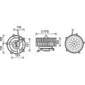 Moteur électrique (pulseur d'air habitacle) AVA QUALITY COOLING  - BW8478
