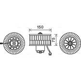 Moteur électrique (pulseur d'air habitacle) AVA QUALITY COOLING  - BW8485