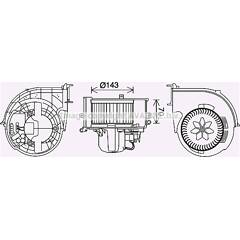 Moteur électrique (pulseur d'air habitacle) AVA QUALITY COOLING  - BW8574