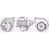 Moteur électrique (pulseur d'air habitacle) AVA QUALITY COOLING  - BW8574