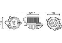Moteur électrique (pulseur d'air habitacle)