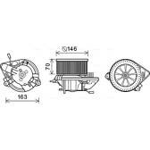 Moteur électrique (pulseur d'air habitacle) AVA QUALITY COOLING  - CN8295
