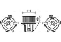 Moteur électrique (pulseur d'air habitacle)