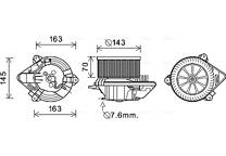 Moteur électrique (pulseur d'air habitacle)
