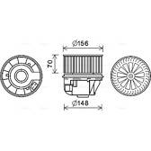 Moteur électrique (pulseur d'air habitacle) AVA QUALITY COOLING  - FD8613