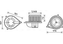 Moteur électrique (pulseur d'air habitacle)