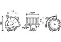 Moteur électrique (pulseur d'air habitacle)