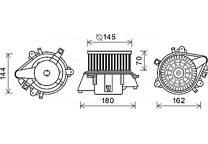 Moteur électrique (pulseur d'air habitacle)