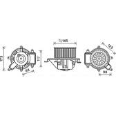 Moteur électrique (pulseur d'air habitacle) AVA QUALITY COOLING  - PE8390