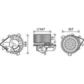 Moteur électrique (pulseur d'air habitacle) AVA QUALITY COOLING  - PE8393