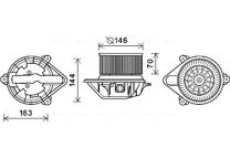Moteur électrique (pulseur d'air habitacle)