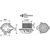 Moteur électrique (pulseur d'air habitacle) AVA QUALITY COOLING  - RT8583