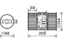 Moteur électrique (pulseur d'air habitacle)