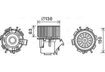 Moteur électrique (pulseur d'air habitacle)