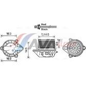 Motor eléctrico, ventilador do habitáculo AVA QUALITY COOLING  - RT8583