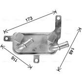Oil Cooler, automatic transmission AVA QUALITY COOLING  - OL3698