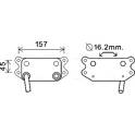 Oil Cooler, engine oil AVA QUALITY COOLING  - VO3154