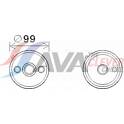 Oliekoeler, automatische transmissie AVA QUALITY COOLING  - VN3358