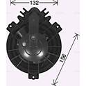 Pulseur d'air, ventilation habitacle AVA QUALITY COOLING  - BW8584