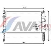 Radiador, arrefecimento do motor AVA QUALITY COOLING  - OL2654