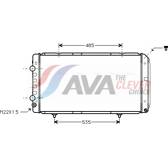 Radiador, arrefecimento do motor AVA QUALITY COOLING  - PEA2146