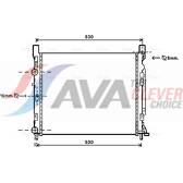 Radiador, arrefecimento do motor AVA QUALITY COOLING  - RTA2470