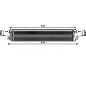 Radiador de aire de admisión AVA QUALITY COOLING  - AIA4319