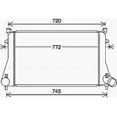 Radiador de aire de admisión AVA QUALITY COOLING  - VN4403