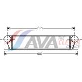 Radiador do ar de sobrealimentação AVA QUALITY COOLING  - BW4253