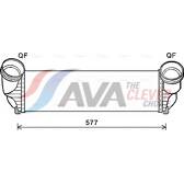 Radiador do ar de sobrealimentação AVA QUALITY COOLING  - BWA4543