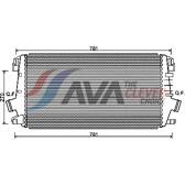 Radiador do ar de sobrealimentação AVA QUALITY COOLING  - OLA4550