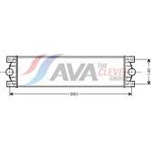 Radiador do ar de sobrealimentação AVA QUALITY COOLING  - RTA4359