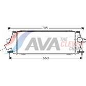 Radiador do ar de sobrealimentação AVA QUALITY COOLING  - RTA4456