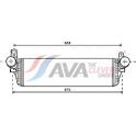 Radiador do ar de sobrealimentação AVA QUALITY COOLING  - VNA4313