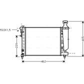 Radiador, refrigeración del motor AVA QUALITY COOLING  - CNA2115