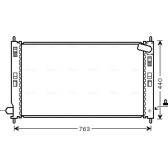 Radiador, refrigeración del motor AVA QUALITY COOLING  - MT2201