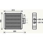 Radiateur chauffage AVA QUALITY COOLING  - VN6196