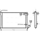Radiateur moteur AVA QUALITY COOLING  - CNA2102