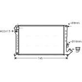 Radiateur moteur AVA QUALITY COOLING  - CNA2151