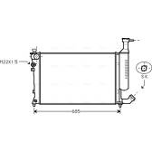 Radiateur moteur AVA QUALITY COOLING  - CNA2168