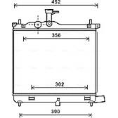 Radiateur moteur AVA QUALITY COOLING  - HY2290