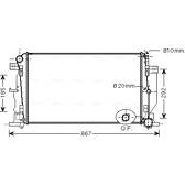 Radiateur moteur AVA QUALITY COOLING  - MS2444