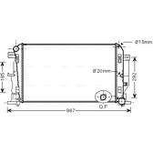 Radiateur moteur AVA QUALITY COOLING  - MS2446