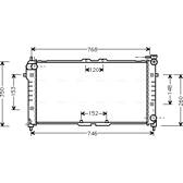Radiateur moteur AVA QUALITY COOLING  - MZ2027
