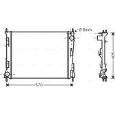 Radiateur moteur AVA QUALITY COOLING  - RTA2374