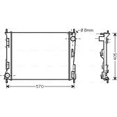 Radiateur moteur AVA QUALITY COOLING  - RTA2375