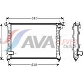 Radiateur AVA QUALITY COOLING  - BWA2314