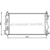 Radiateur AVA QUALITY COOLING  - OL2599