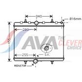 Radiateur AVA QUALITY COOLING  - PEA2314