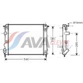Radiateur AVA QUALITY COOLING  - RTA2272